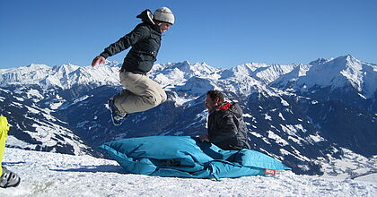 Bergpanorama auf der Familienskireise mit hoefer sport und reisen nach Achenkirch in Tirol in Österreich.
