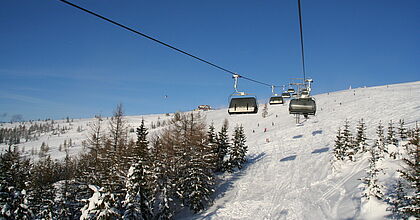 Silvesterreisen mit hoefer sport und reisen am Forellenhof an die Gerlitzen Alpe in Österreich. Gondeln