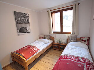 Die Skireise nach Trois Vallées in Frankreich im 2er-Zimmer Nr. 7 im Chalet Orchis Haut.