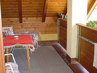 Gästehaus Rita, 4er Ferienwohnung Nr. 3, Balkon