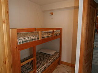 Etagenbett im 6er Appartment Nr.3 im Chalet le Crystal in La Rosiere in Frankriech.