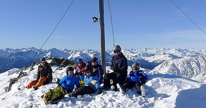 Skireise über Silvester mit hoefer sport und reisen nach Meransen in das Eisacktal in Italien. Berggipfel