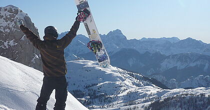 Skireise mit hoefer sport und reisen am Nassfeld in Kärnten in Österreich.