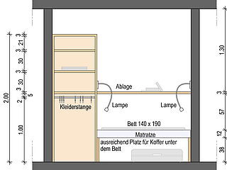 Die Skireise nach Trois Vallées in Frankreich. 2er-Zimmer Nr. 4 im Ferienclub Tros Vallées.