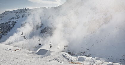 Skireise nach Schwendau-Mayrhofen in Österreich. Funpark