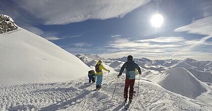 Skireise Frankreich Trois Vallees Le Bettaix. Piste