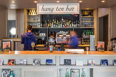 Die Bar bei der Fitnessreise in st. Peter Ording im Beach Motel
