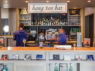 Die Bar bei der Fitnessreise in st. Peter Ording im Beach Motel